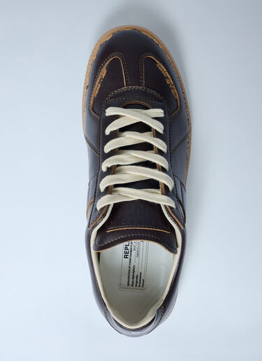 Distressed Replica Sneakers Maison Margiela Distressed Replica Sneakers Dark Brown mla0261018