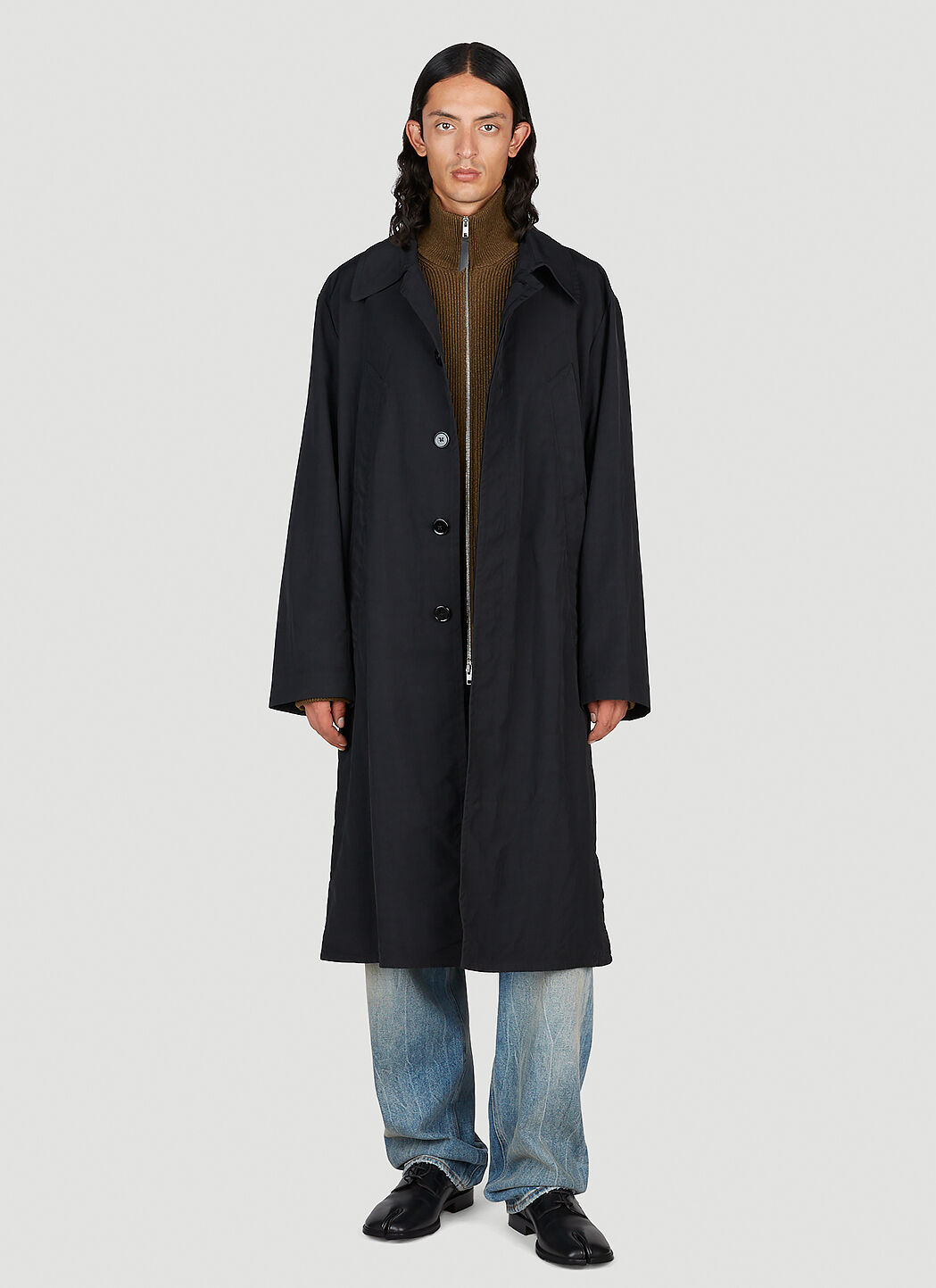 MM6 Maison Margiela Men's' Oversized Pocket Trench Coat in