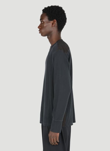 罗纹长袖 T 恤 MM6 Maison Margiela 罗纹长袖 T 恤 灰色 mmm0153011