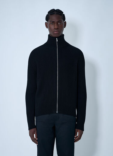 Rib Knit Sweater MM6 Maison Margiela Rib Knit Sweater Black mmm0161001