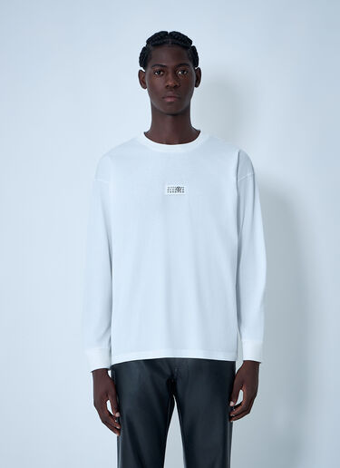 Logo Motif T-Shirt MM6 Maison Margiela Logo Motif T-Shirt White mmm0161005
