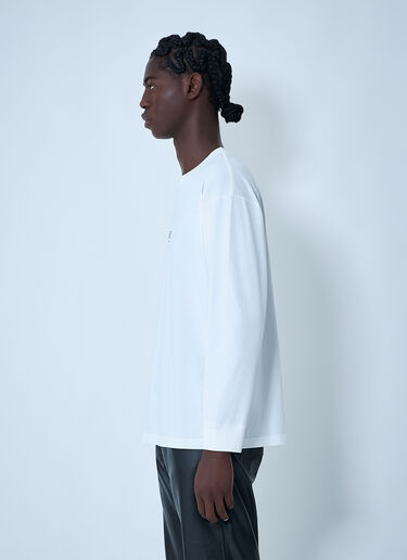 Logo Motif T-Shirt MM6 Maison Margiela Logo Motif T-Shirt White mmm0161005
