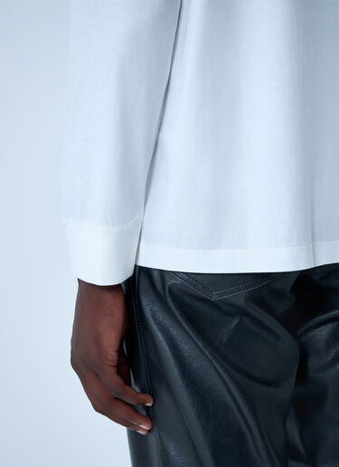 Logo Motif T-Shirt MM6 Maison Margiela Logo Motif T-Shirt White mmm0161005