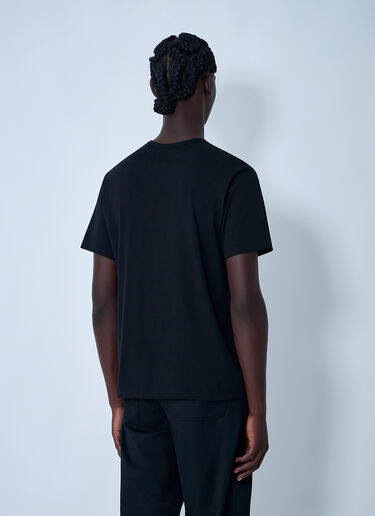 Logo Motif T-Shirt MM6 Maison Margiela Logo Motif T-Shirt Black mmm0161006