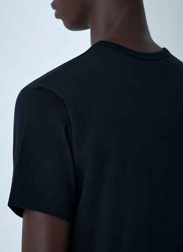 Logo Motif T-Shirt MM6 Maison Margiela Logo Motif T-Shirt Black mmm0161006