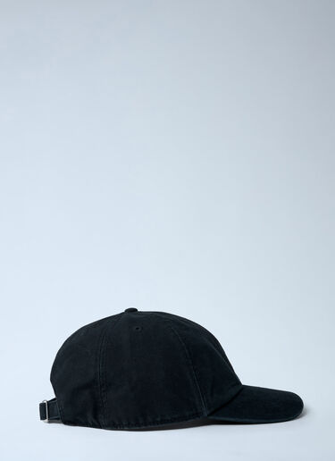 Logo Motif Baseball Cap MM6 Maison Margiela Logo Motif Baseball Cap Black mmm0161009