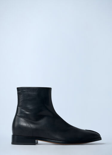 MM6 Maison Margiela Anatomic Stitch Leather Boots Black mmm0161011