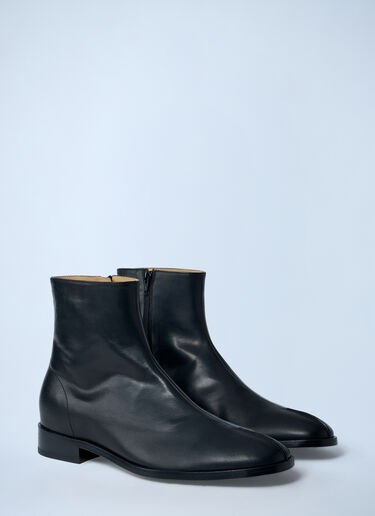 MM6 Maison Margiela Anatomic Stitch Leather Boots Black mmm0161011
