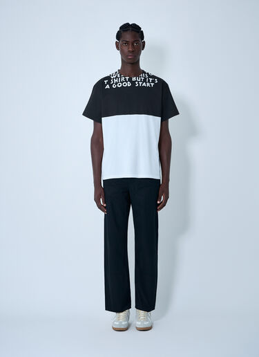 MM6 Maison Margiela Logo Motif T-Shirt White mmm0162003