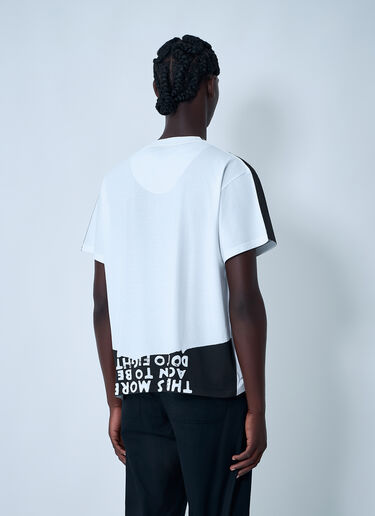 Logo Motif T-Shirt MM6 Maison Margiela Logo Motif T-Shirt White mmm0162003