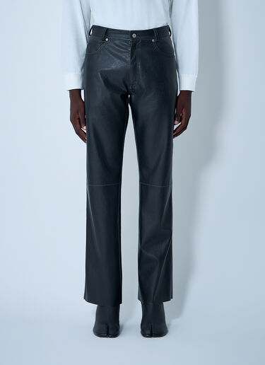 MM6 Maison Margiela Coated Pants Black mmm0162006