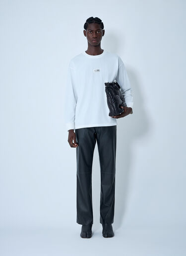 MM6 Maison Margiela Coated Pants Black mmm0162006