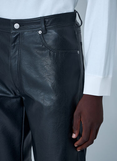 MM6 Maison Margiela Coated Pants Black mmm0162006