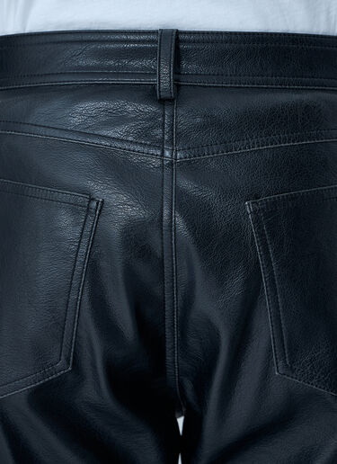 MM6 Maison Margiela Coated Pants Black mmm0162006