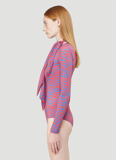 Zebra-Print Bodysuit MM6 Maison Margiela Zebra-Print Bodysuit Pink mmm0242009