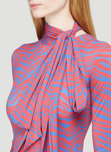 Zebra-Print Bodysuit MM6 Maison Margiela Zebra-Print Bodysuit Pink mmm0242009