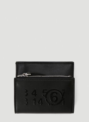 Faux-Leather Wallet MM6 Maison Margiela Faux-Leather Wallet Black mmm0243024