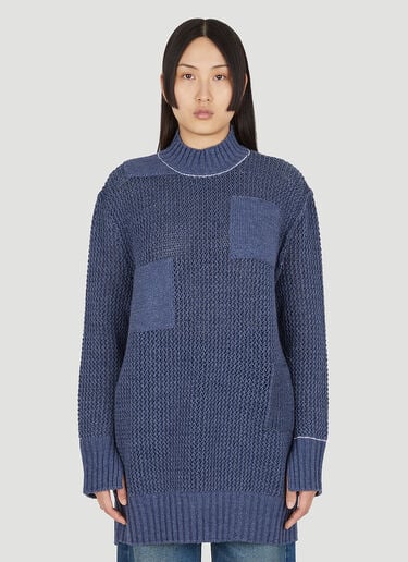 卷领针织衫 MM6 Maison Margiela 卷领针织衫 深蓝 mmm0249009