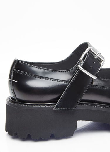 玛丽珍半高跟鞋 MM6 Maison Margiela 玛丽珍半高跟鞋 黑色 mmm0253023