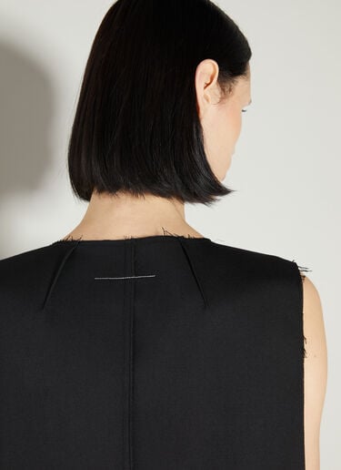 毛边连衣裙 MM6 Maison Margiela 毛边连衣裙 黑色 mmm0254003