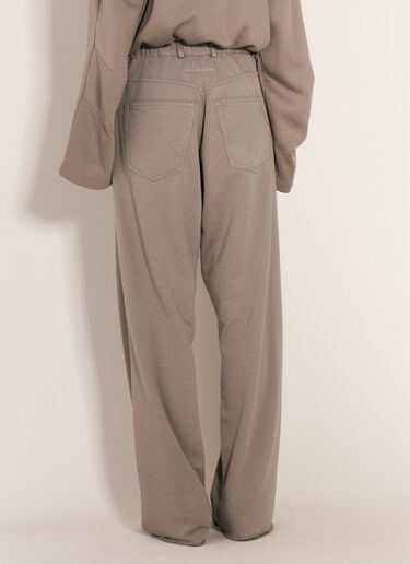MM6 Maison Margiela 언브러시드 저지 팬츠 그레이 mmm0255010
