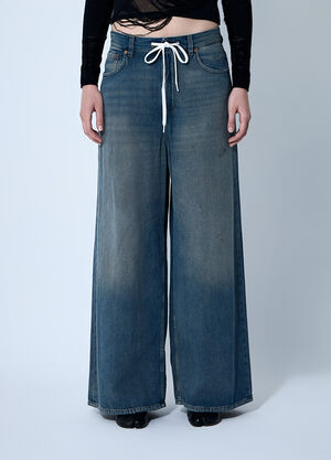 MM6 Maison Margiela Drawstring Jeans Blue mmm0259012