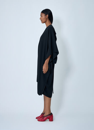 Midi Draped Dress MM6 Maison Margiela Midi Draped Dress Black mmm0261003