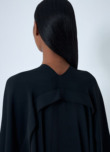 Midi Draped Dress MM6 Maison Margiela Midi Draped Dress Black mmm0261003