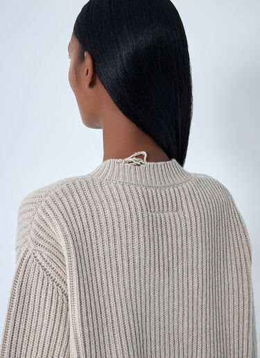 Distressed Sweater MM6 Maison Margiela Distressed Sweater Beige mmm0261007