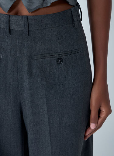 Tailored Back-To-Front Pants MM6 Maison Margiela Tailored Back-To-Front Pants Dark Grey mmm0261008