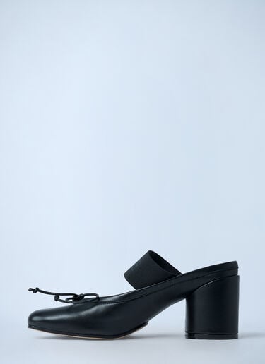 MM6 Maison Margiela Ballerina Block Heel Shoes Black mmm0261013