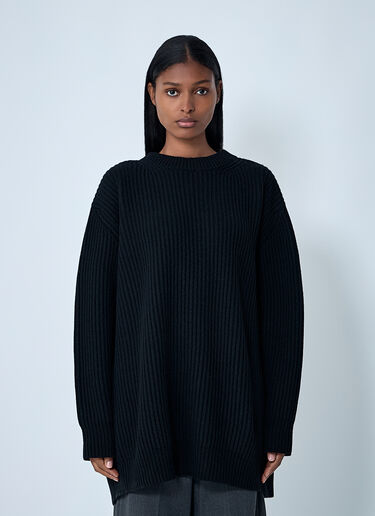 Contrast Panel Sweater MM6 Maison Margiela Contrast Panel Sweater Black mmm0262004