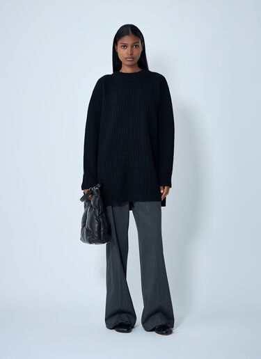 Contrast Panel Sweater MM6 Maison Margiela Contrast Panel Sweater Black mmm0262004