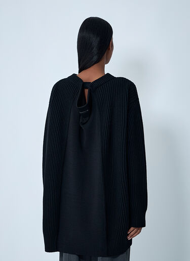 Contrast Panel Sweater MM6 Maison Margiela Contrast Panel Sweater Black mmm0262004