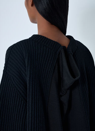 Contrast Panel Sweater MM6 Maison Margiela Contrast Panel Sweater Black mmm0262004
