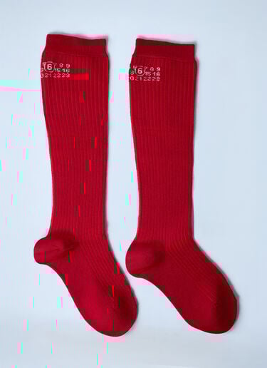 Mesh Socks MM6 Maison Margiela Mesh Socks Red mmm0262007