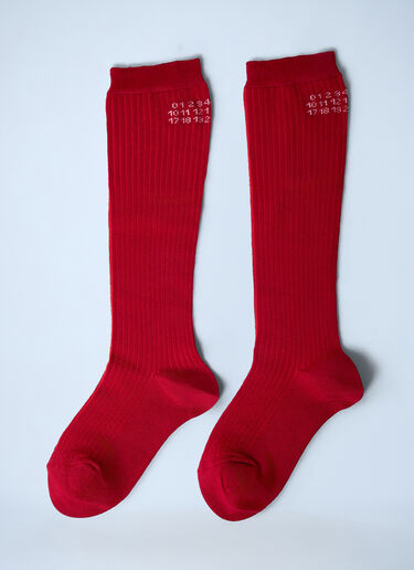 Mesh Socks MM6 Maison Margiela Mesh Socks Red mmm0262007