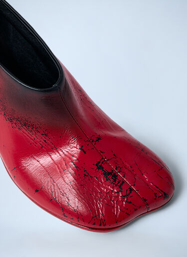 Distressed Court Shoes MM6 Maison Margiela Distressed Court Shoes Red mmm0262008