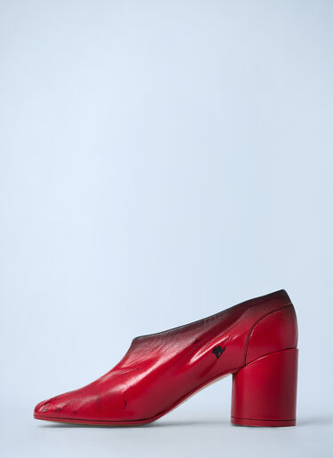 Distressed Court Shoes MM6 Maison Margiela Distressed Court Shoes Red mmm0262008