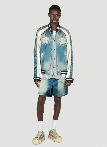 Faded Satin Shorts Maison Mihara Yasuhiro Faded Satin Shorts Blue mmy0152002