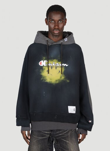x Champion 组合连帽运动衫 Maison Mihara Yasuhiro x Champion 组合连帽运动衫 黑 mmy0152014