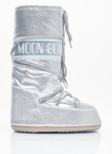 Moon Boot Icon 闪光靴子 银色 mnb0354007