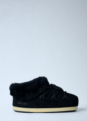 Moon Boot EVX Suede Mule Boots Black mnb0362012