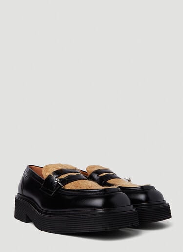 Marni Pierced Hair Loafers Black mni0151016