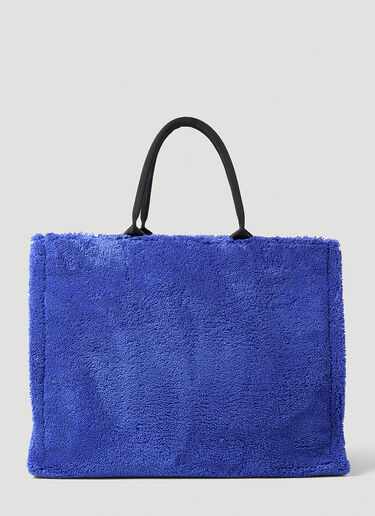 Marni Fur Shopping Bag Blue mni0152021