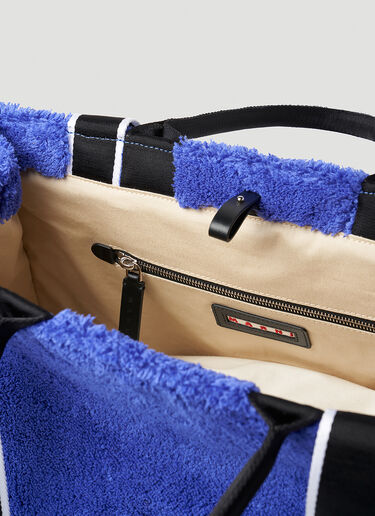 Marni Fur Shopping Bag Blue mni0152021