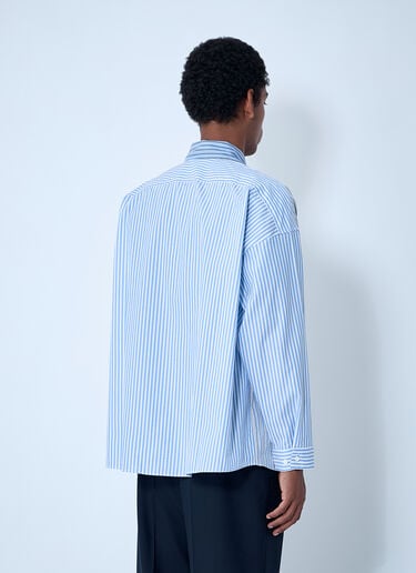 Striped Button-Down Shirt Marni Striped Button-Down Shirt Light Blue mni0161001