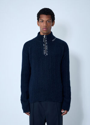 Marni Logo Embroidery Sweater Navy mni0161002