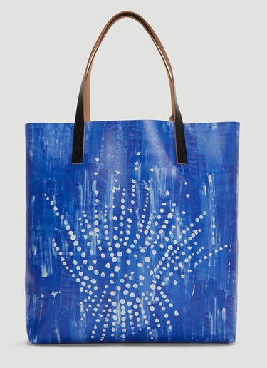 Estia Print Shopping Bag Marni Estia Print Shopping Bag Blue mni0236011