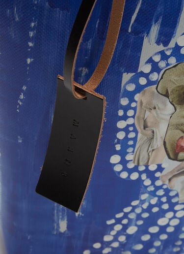 Estia Print Shopping Bag Marni Estia Print Shopping Bag Blue mni0236011